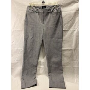 White House Black Market The Slim Ankle Womens Size 0 Black/White Dress Pants